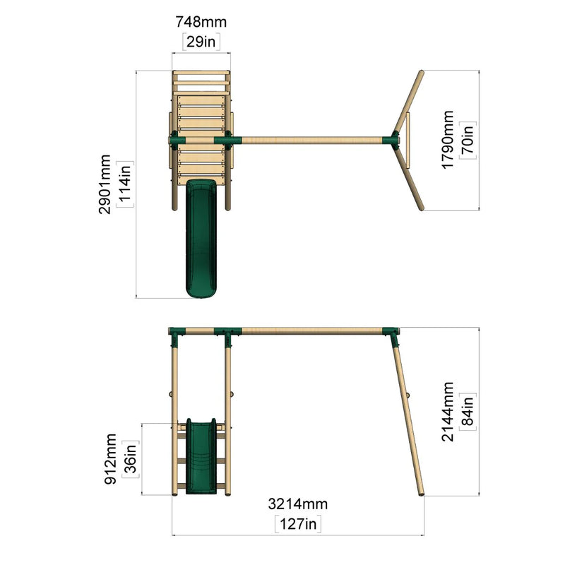 PolarPlay Schaukel Pfau