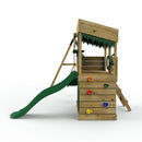 ClassicPlay Premium Klettergerüst Yosemite mit Doppelschaukel, Rutsche, Abenteuer- und Spielhöhlen-Set