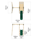 REBO Schaukel Orchidee