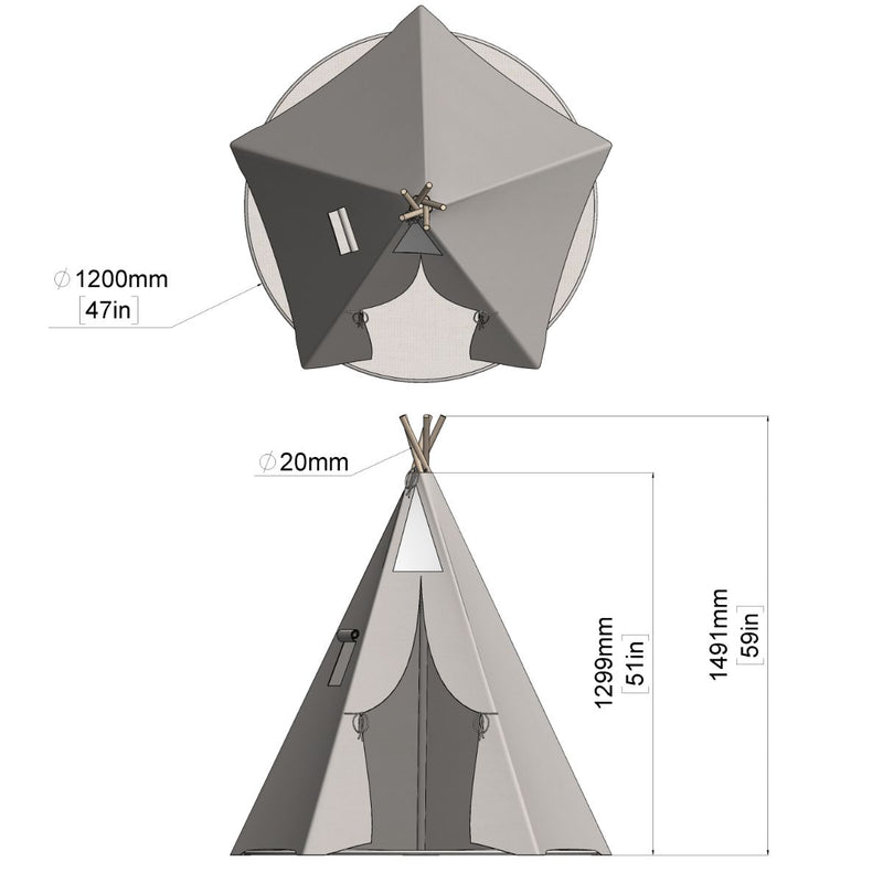 REBO Tipi Zelt Elbrus